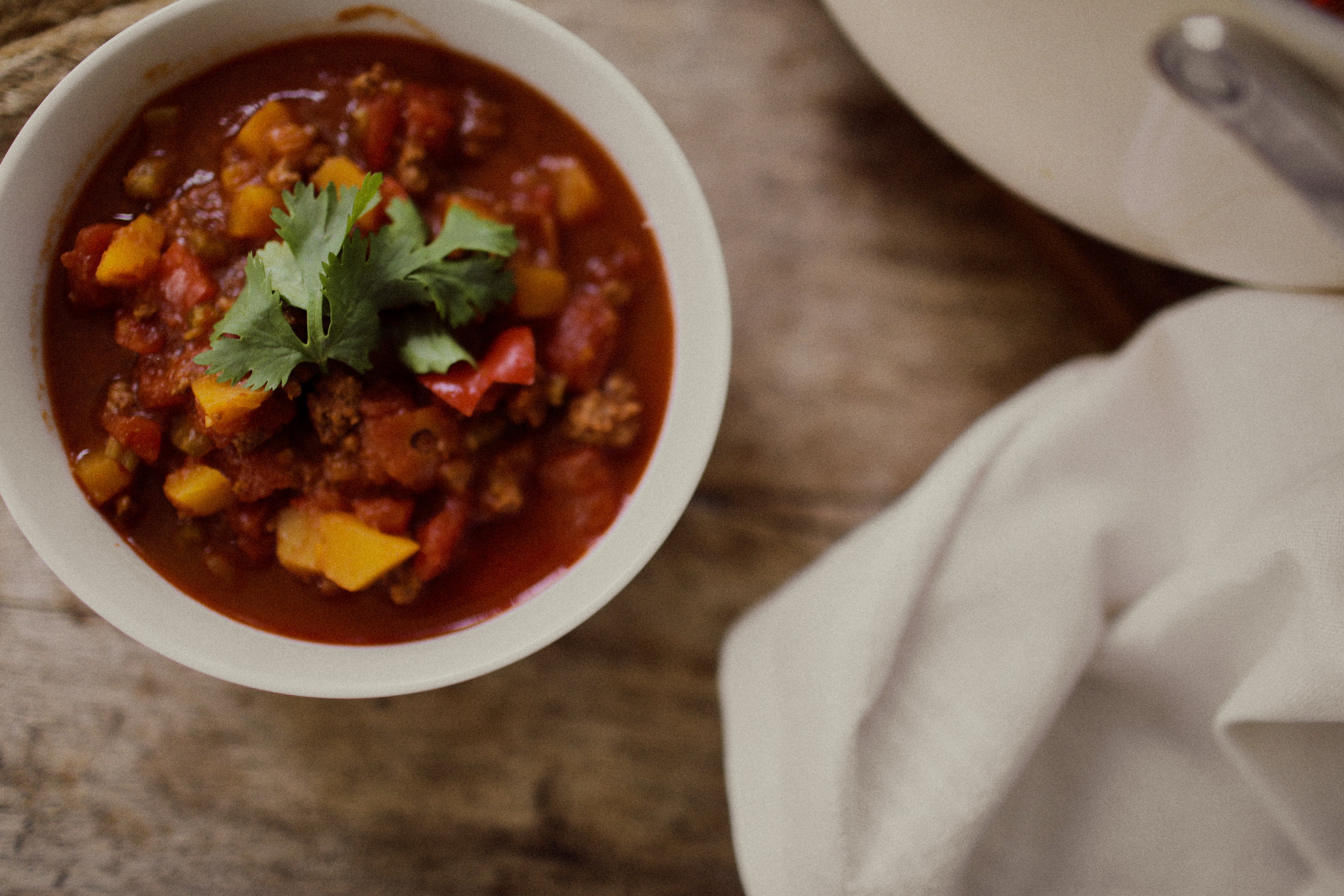 Sazan's Famous Chili with a Fall Twist